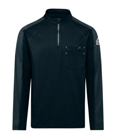 Bulwark | FR 1/4 Zip Flex Knit | Navy - FR Clothing & Supply
