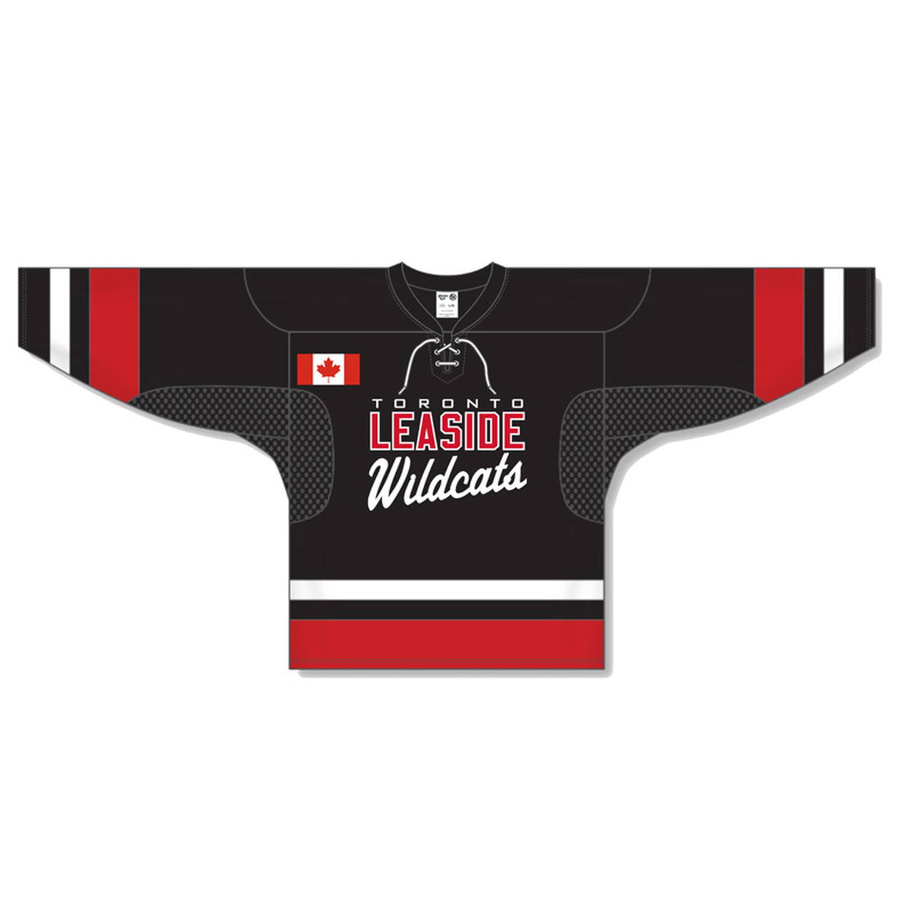 Leaside Wildcats Hockey Athletic Knit Youth Game Jersey - Black