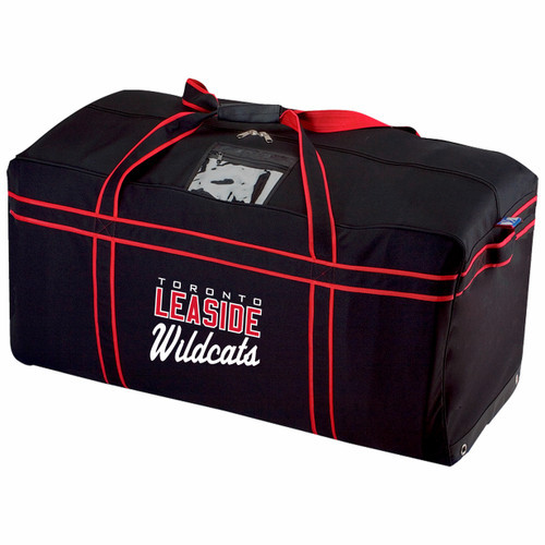 New Leaside Wildcat Goalie Hockey Heavy Duty Canvas Bag - Black/Red (LWH-085-BK-40.KO-RTB1240-BLRE-OS)