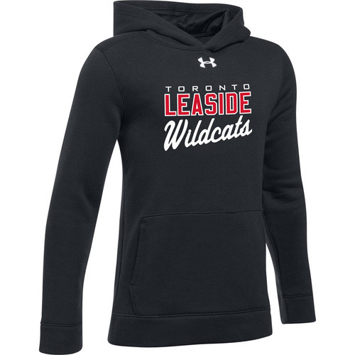 Leaside Junior Wildcats Hockey Under Armour Men's Hustle Fleece Hoodie -  Black