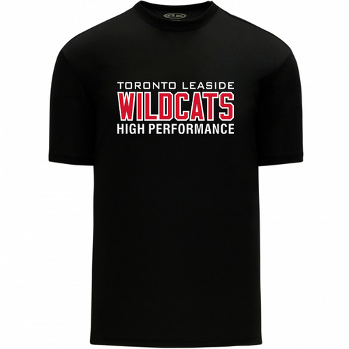 Leaside Wildcats Hockey Athletic Knit Adult Game Jersey - Black