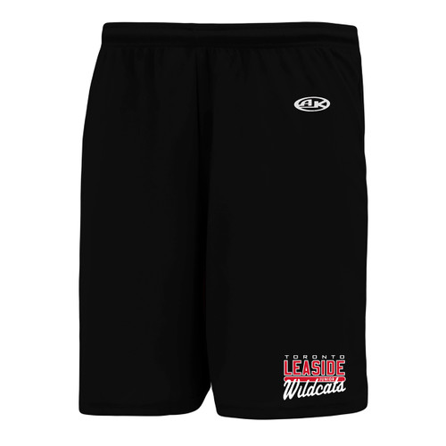 Leaside JUNIOR WILDCATS Men's AK Shorts - Black (LJH-006-BK)