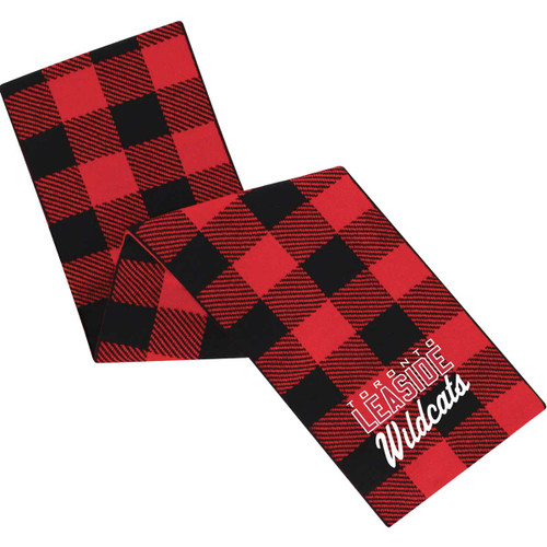 Leaside Wildcats Red Black Scarf (LWH-035-RE.AJ-9N310M-RDBL-OS )