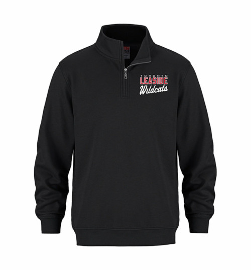 Leaside Wildcats Hockey Adult 1/4 Zip - Black (LWH-008-BK)