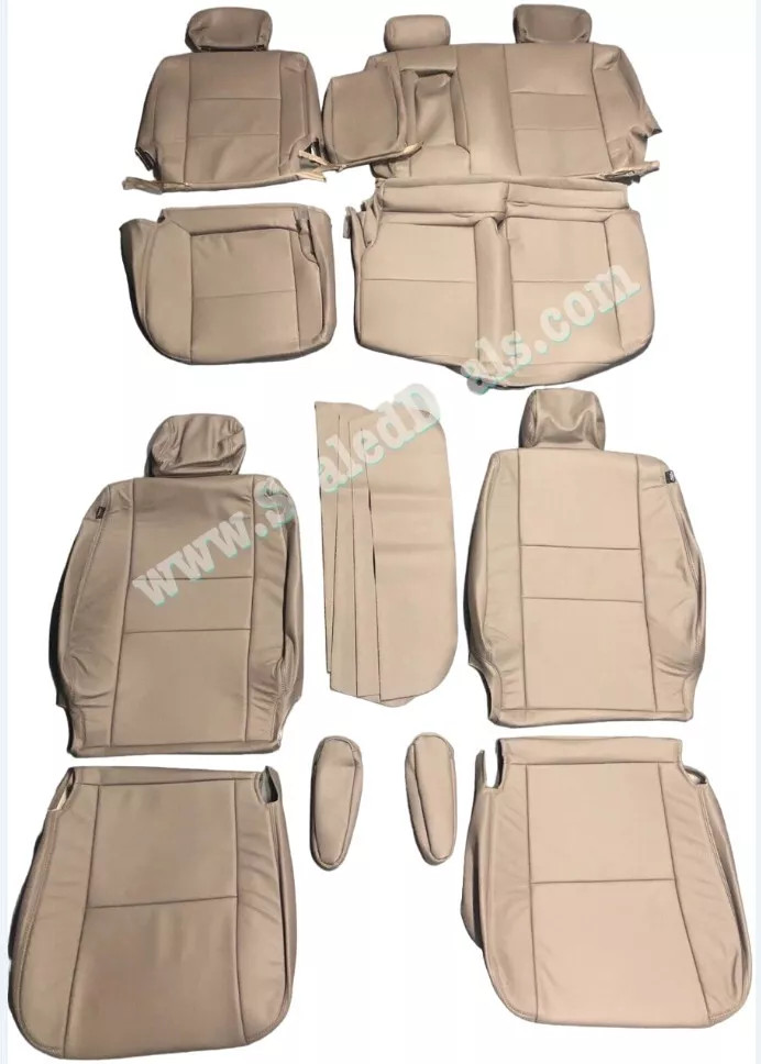 Durafit Tan Twill Seat Covers For 2005-2006 Toyota Tundra – Front 40/60 Split Bench, Custom Fit