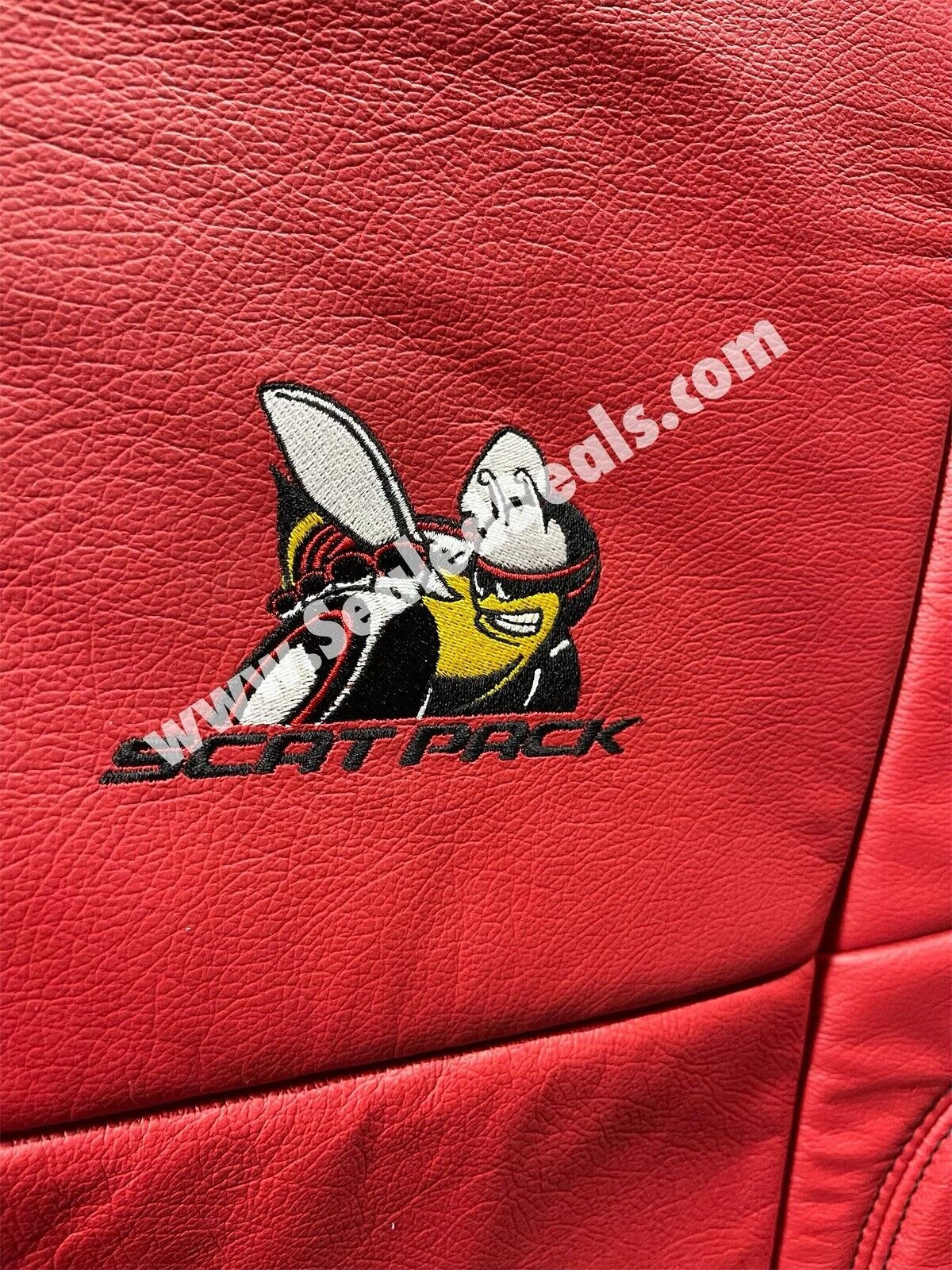 Katzkin Mopar Leather Seat Covers Kit for 20152022 Dodge Charger Custom Black with Scat Pack Logo