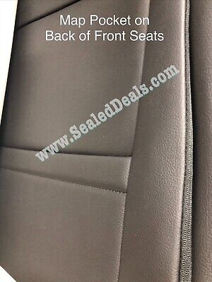 Black Leather Seat Cover Set For 2010-2013 Chevy Silverado LT Crew Cab - Full Replacement
