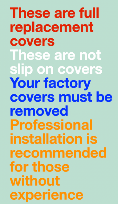 Mopar Black Leather Seat Covers with Blue Stitching and Logo for 2021-2023 Jeep Wrangler JL 4-Door (JLU) Rubicon 4xe