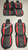 Mopar Katzkin Black & Red Leather Seat Covers For 2020-23 Jeep Gladiator w/ Logo