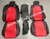 Katzkin Black & Salsa Red Leather Seat Covers Set for 2004-2006 Pontiac GTO