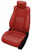 Katzkin Red Leather Seat Covers  for 2018-2022 Honda Accord EX Sport Hybrid