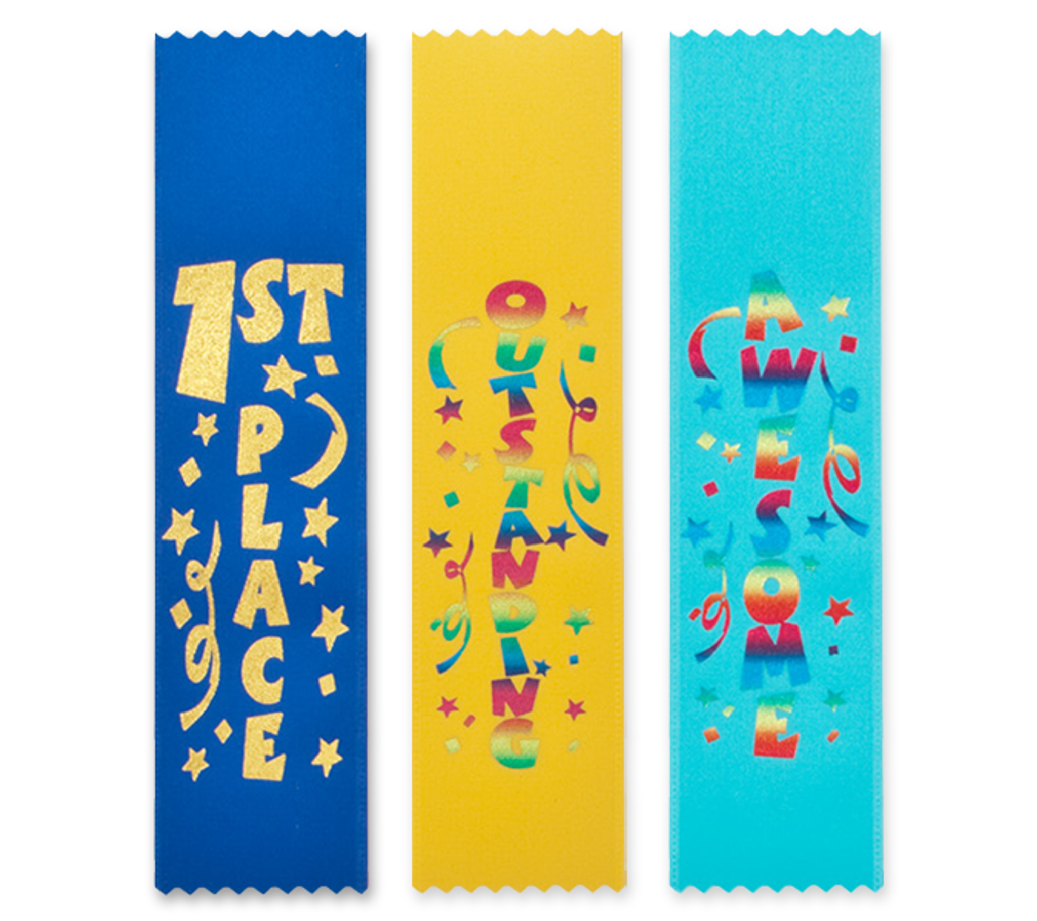 Fun Award Ribbons Bookmark Style