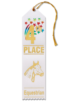 RibbonsNow Horse Show 1st Place Ribbons – 50 Blue Ribbons with Card & String