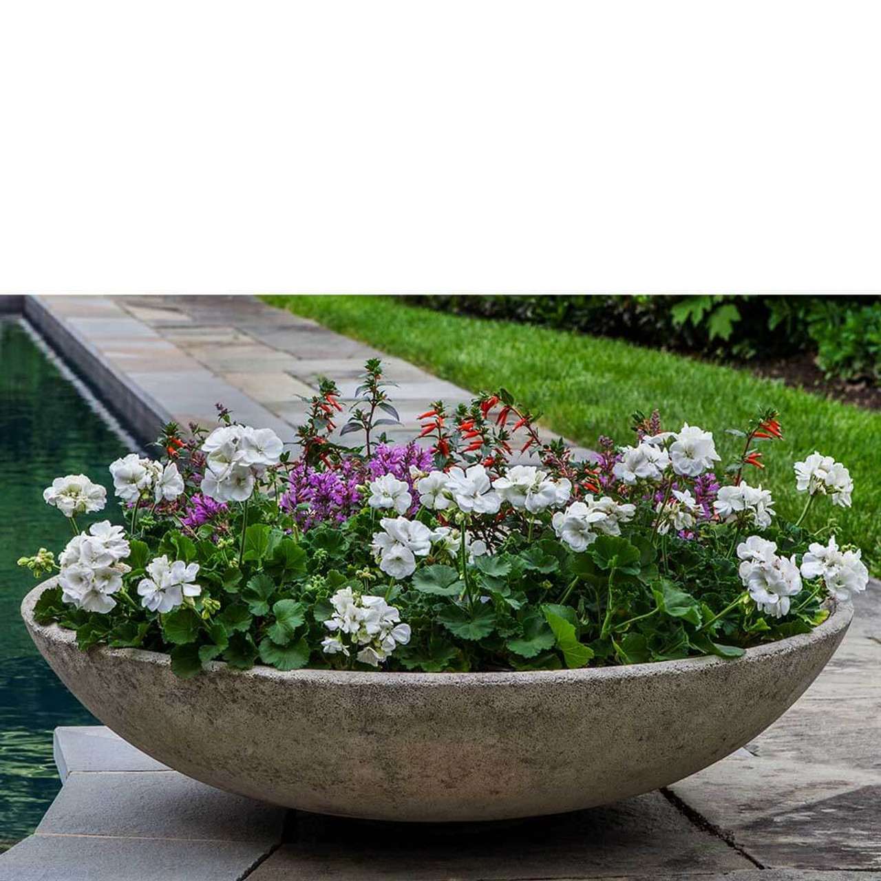 Textured Zen Bowl Extra Large Planters Kinsey Garden Decor