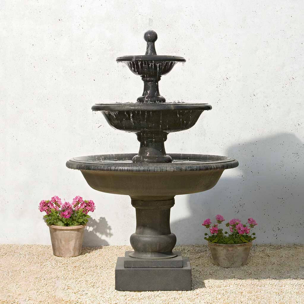 Highest Quality Case Stone Garden Fountains. Made in USA. The Vicobello 3-Tier  Fountain