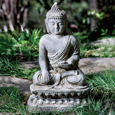 Seated Lotus Buddha - Garden Statues and Decor by Garden-Fountains.com