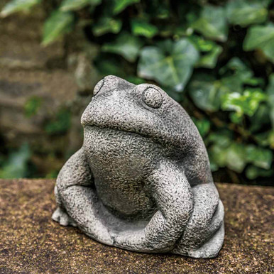 Stone Frog - Garden Statues and Decor by