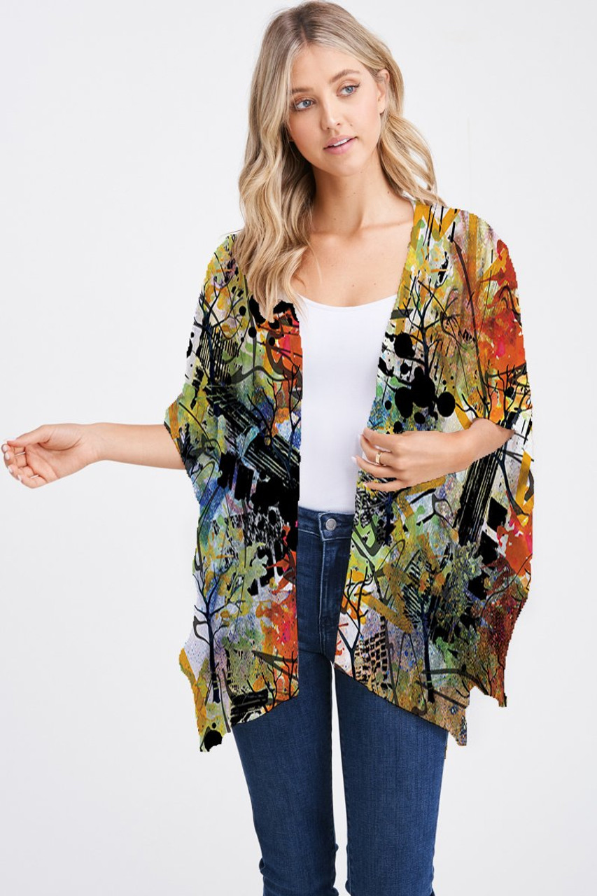 Et' Lois Fall Expression Open Wrap Shawl - New Moon Boutique
