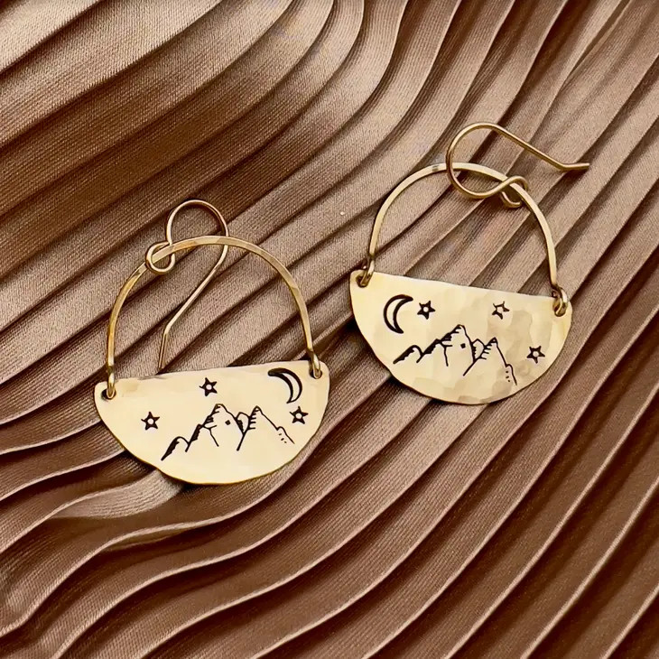 Fluff Hardware Rocky Mountain Earrings New Moon Boutique