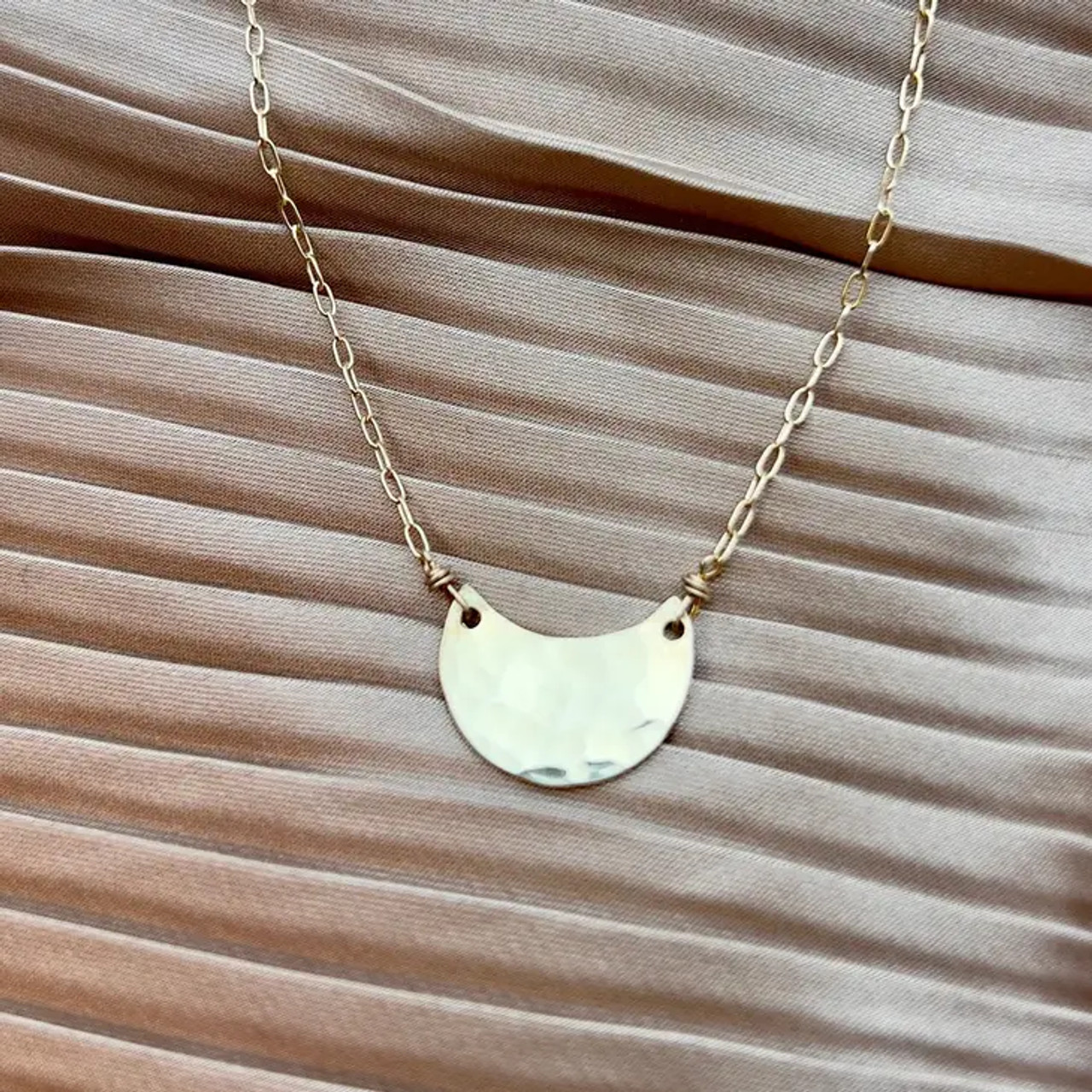 Half Moon Necklace | Mondays Child | Waterproof - Sustainable Jewellery –  Monday's Child