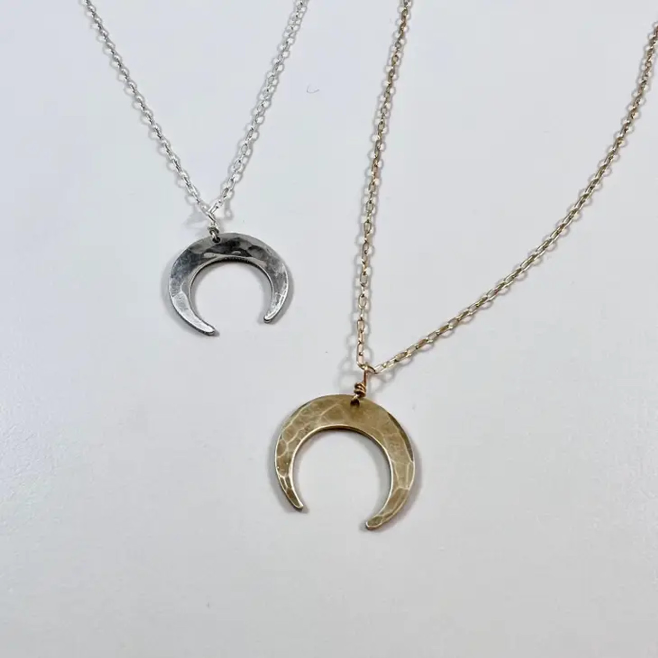 Sun, Moon And Stars Water Opal Crescent Moon Necklace | Mystique Jewelers |  Alexandria, VA