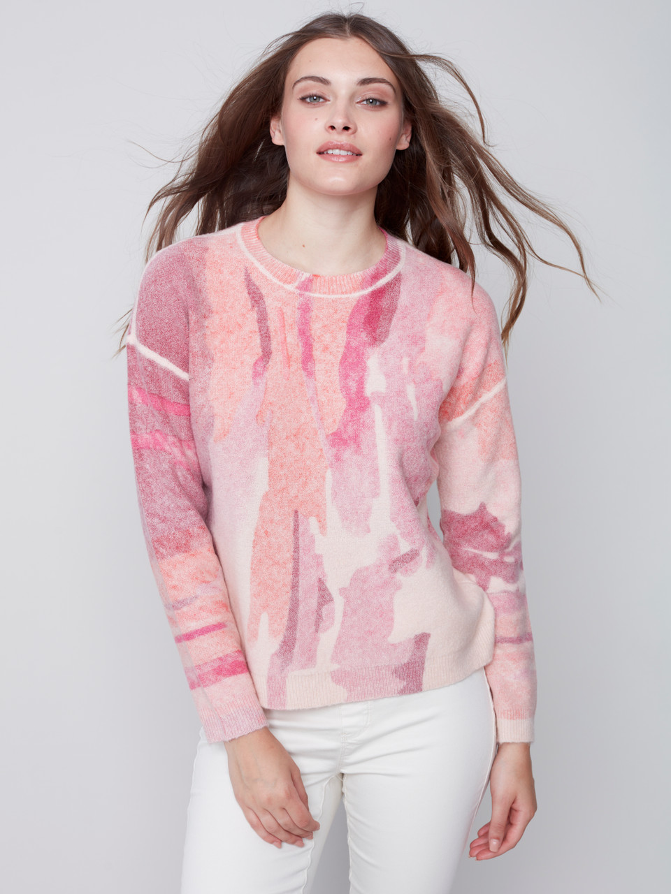 Charlie B Orchid Reversible Sweater