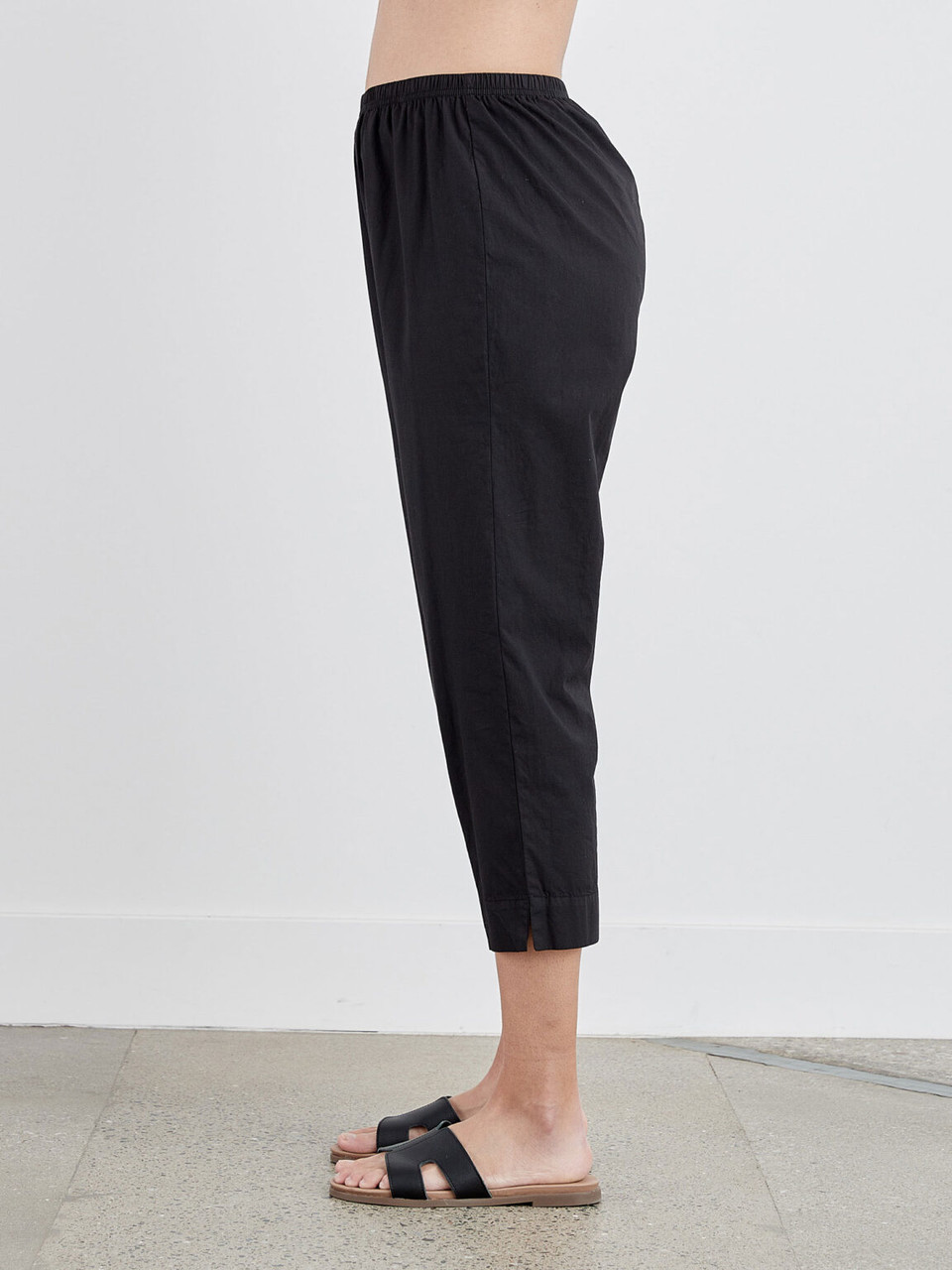 Cut Loose Organic Poplin Tapered Crop Pant - New Moon Boutique