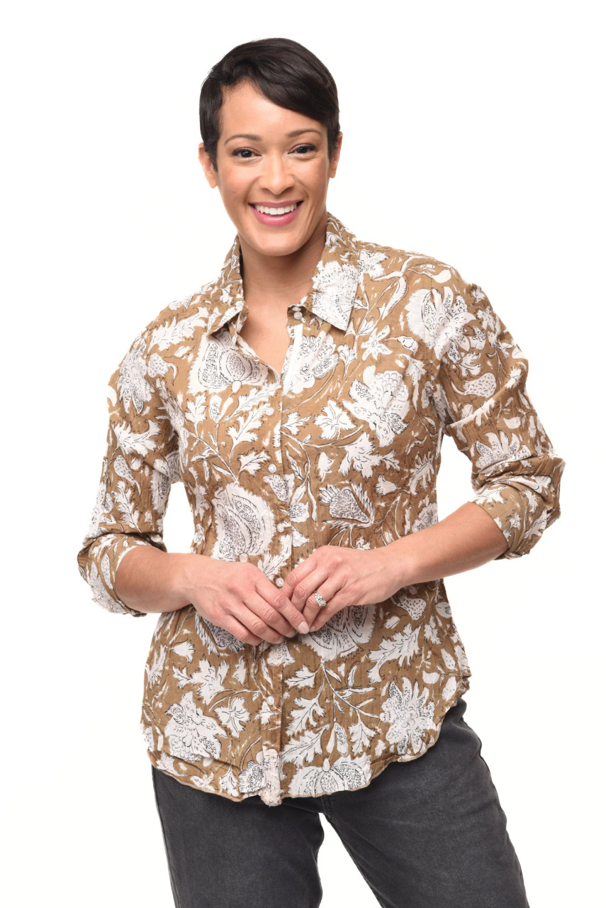 nehru dress shirt Tulip Nehru Cotton Gretchen Shirt