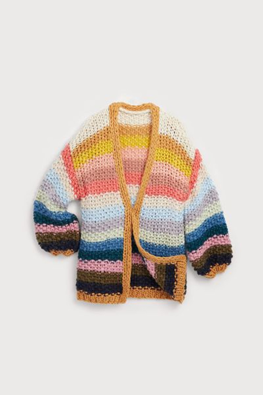 トップス amachi. rainy pattern knit cardigan amachi. Rainy Pattern Knit Cardigan
