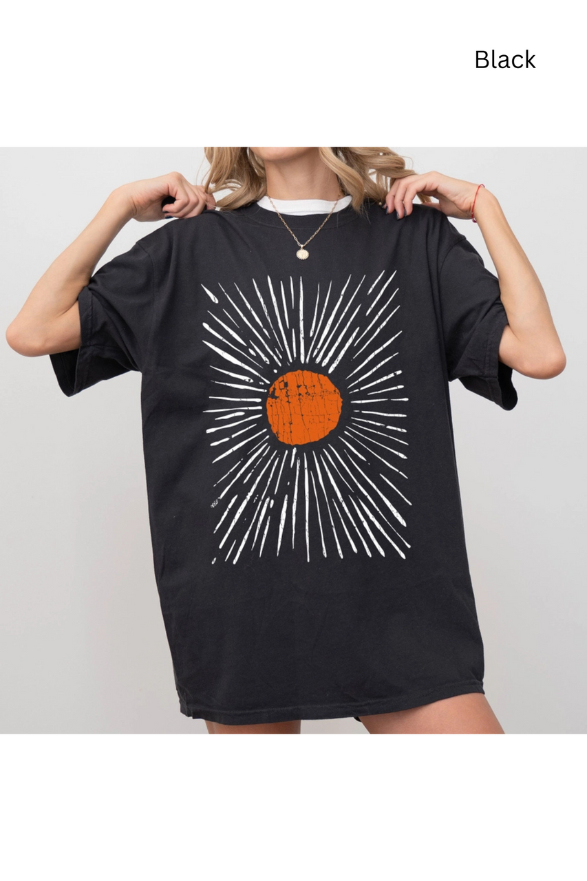 Refinery Retro Sunburst Cotton T-Shirt - New Moon Boutique