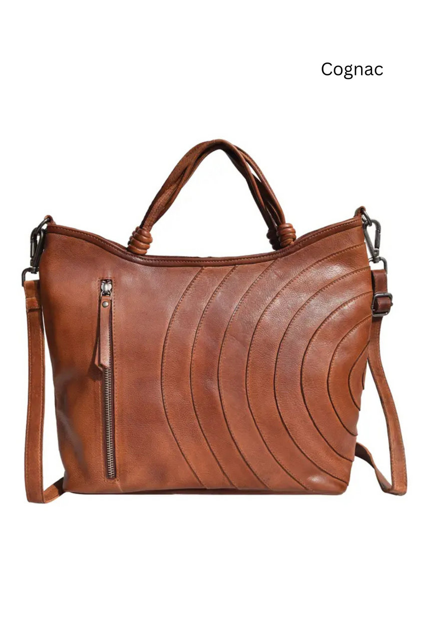 Latico Leathers Joplin Handcrafted Tote/Crossbody Bags - New