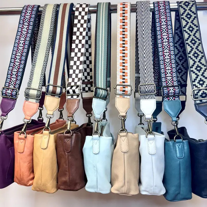 Latico Leathers Aquarius Handcrafted Crossbody Bags - New Moon