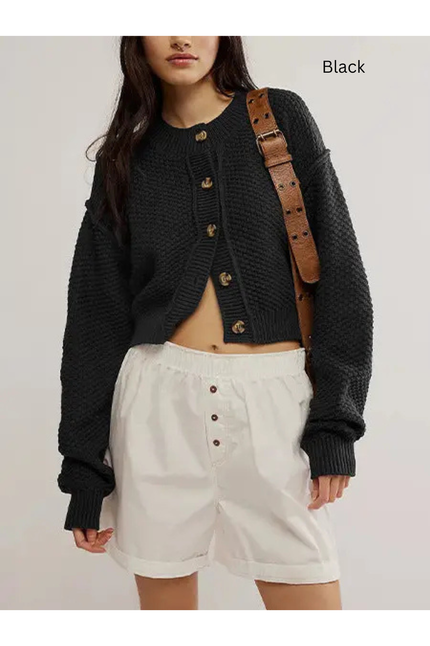 Dipped Shop Drop Shoulder Cardigan - New Moon Boutique