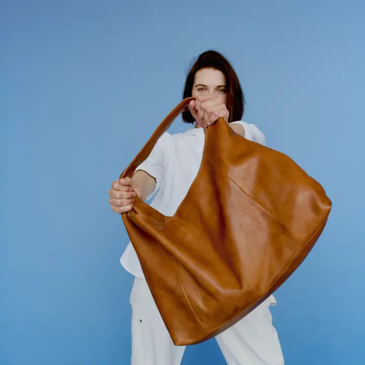Latico Leathers Lindsey Handcrafted Tote/Shoulder Bags - New Moon