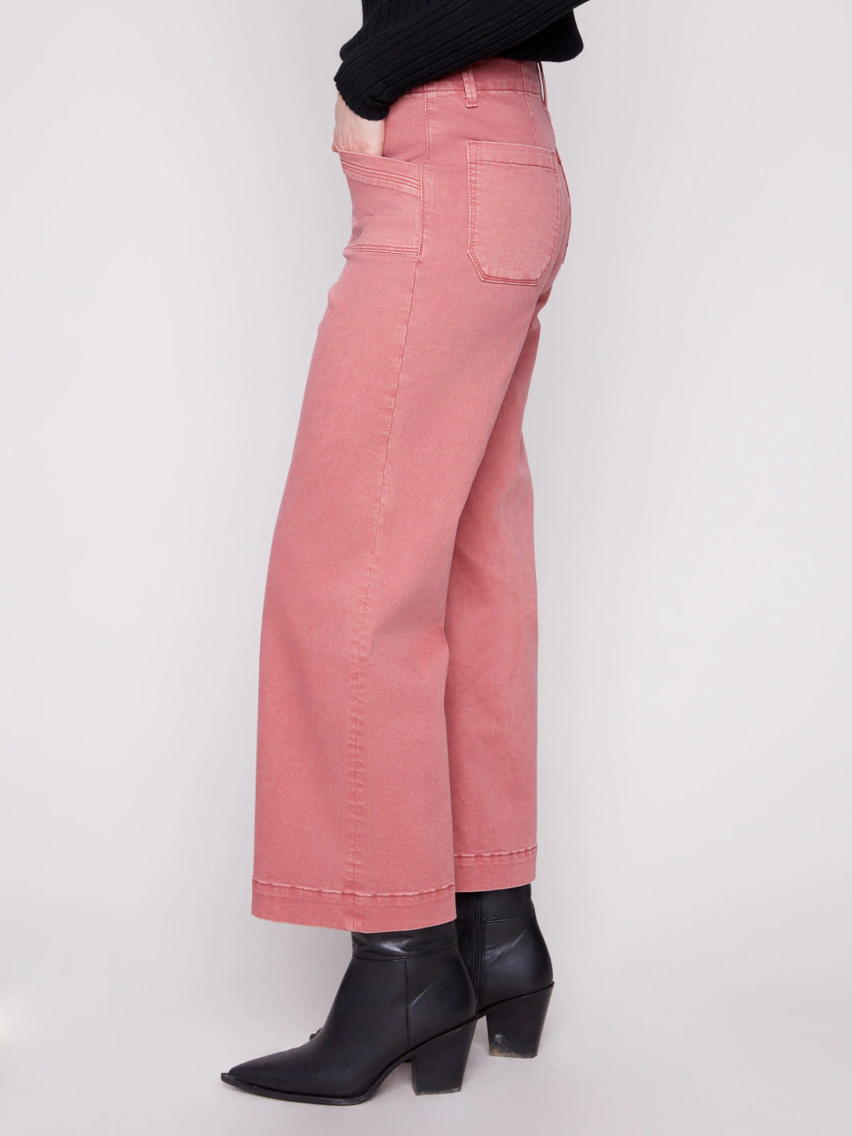Charlie B Primrose Twill Wide Leg Pants - New Moon Boutique