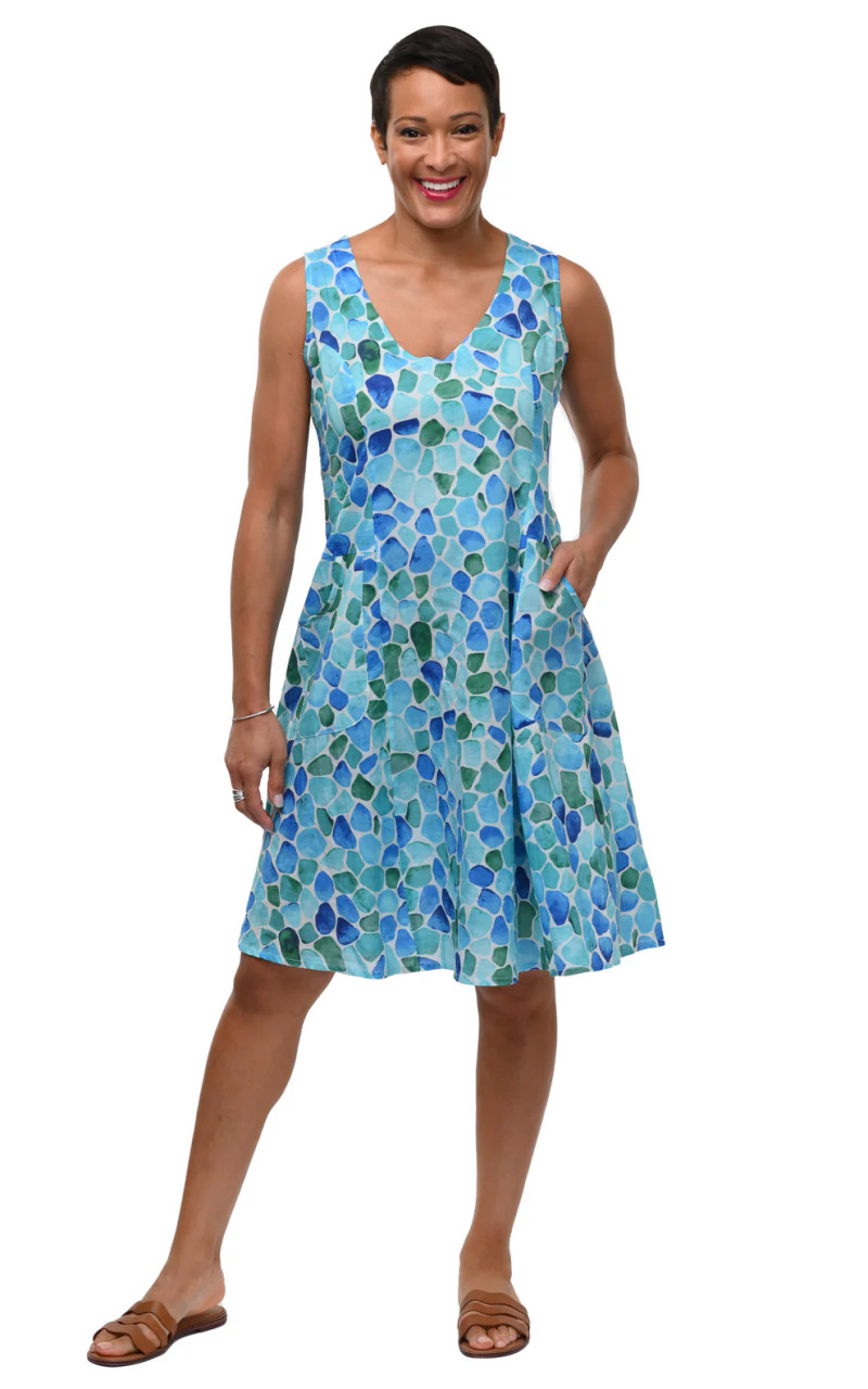 bikini dress in beach Cielle Long Dress in Sea Glass – Safiyaa London main image 0