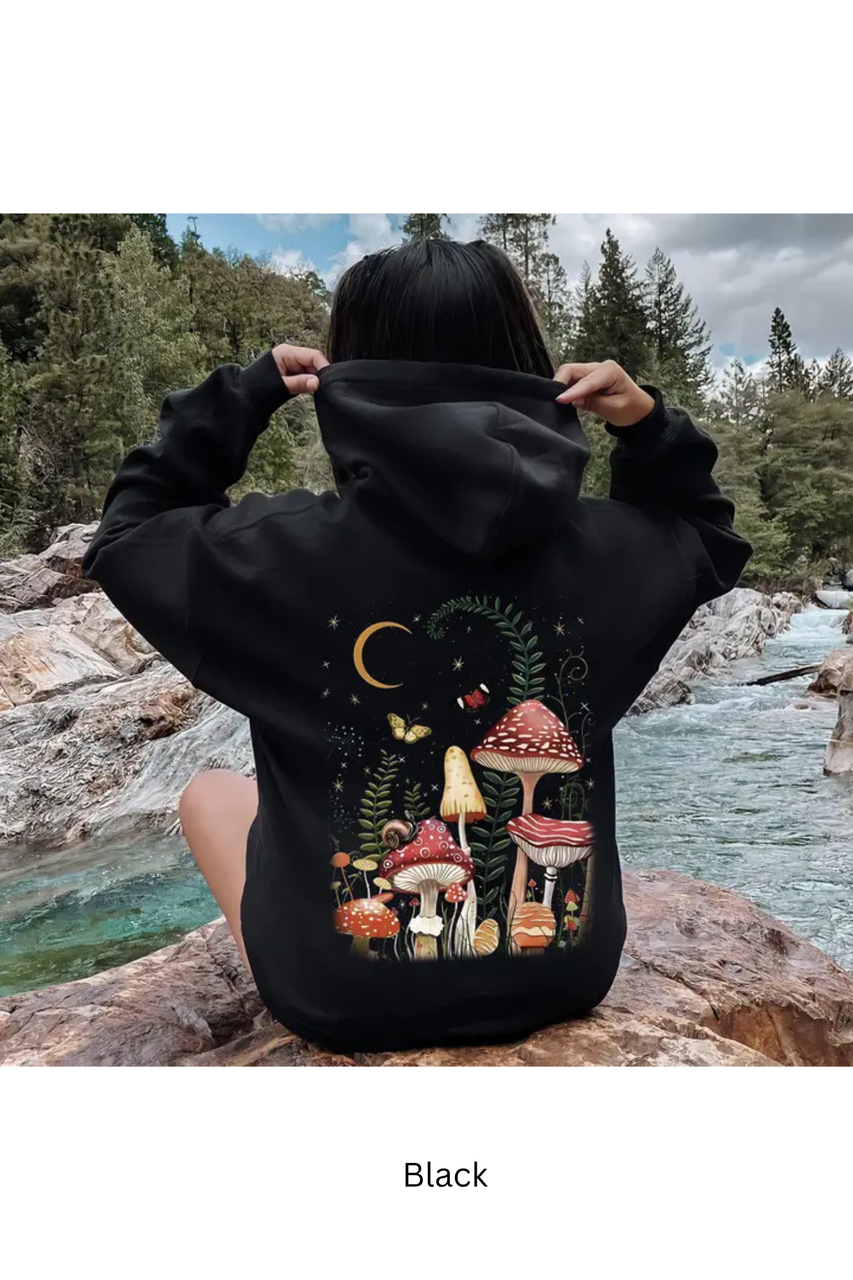 Refinery Mystical Mushroom Forest Hoodie - New Moon Boutique