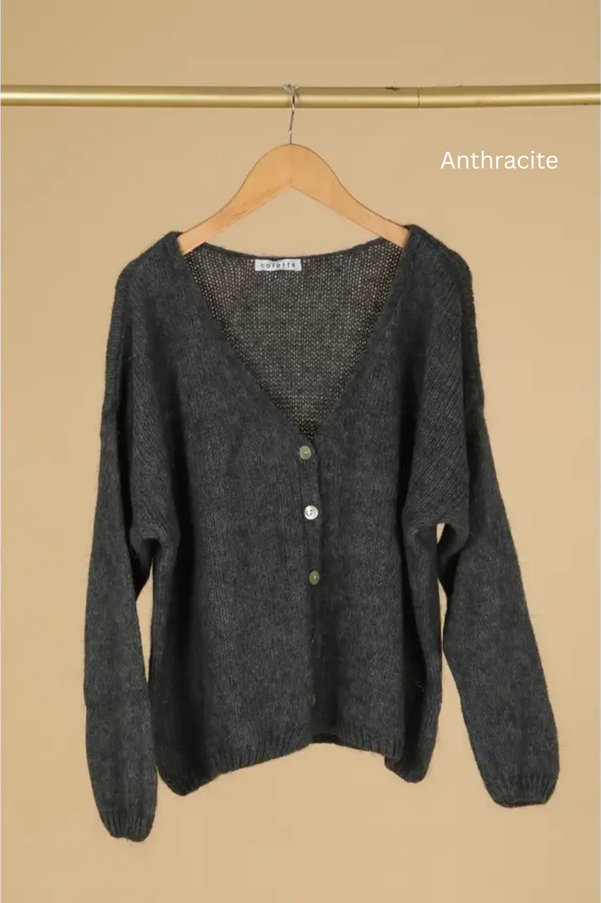 La Maison Mohair Cardigan - New Moon Boutique