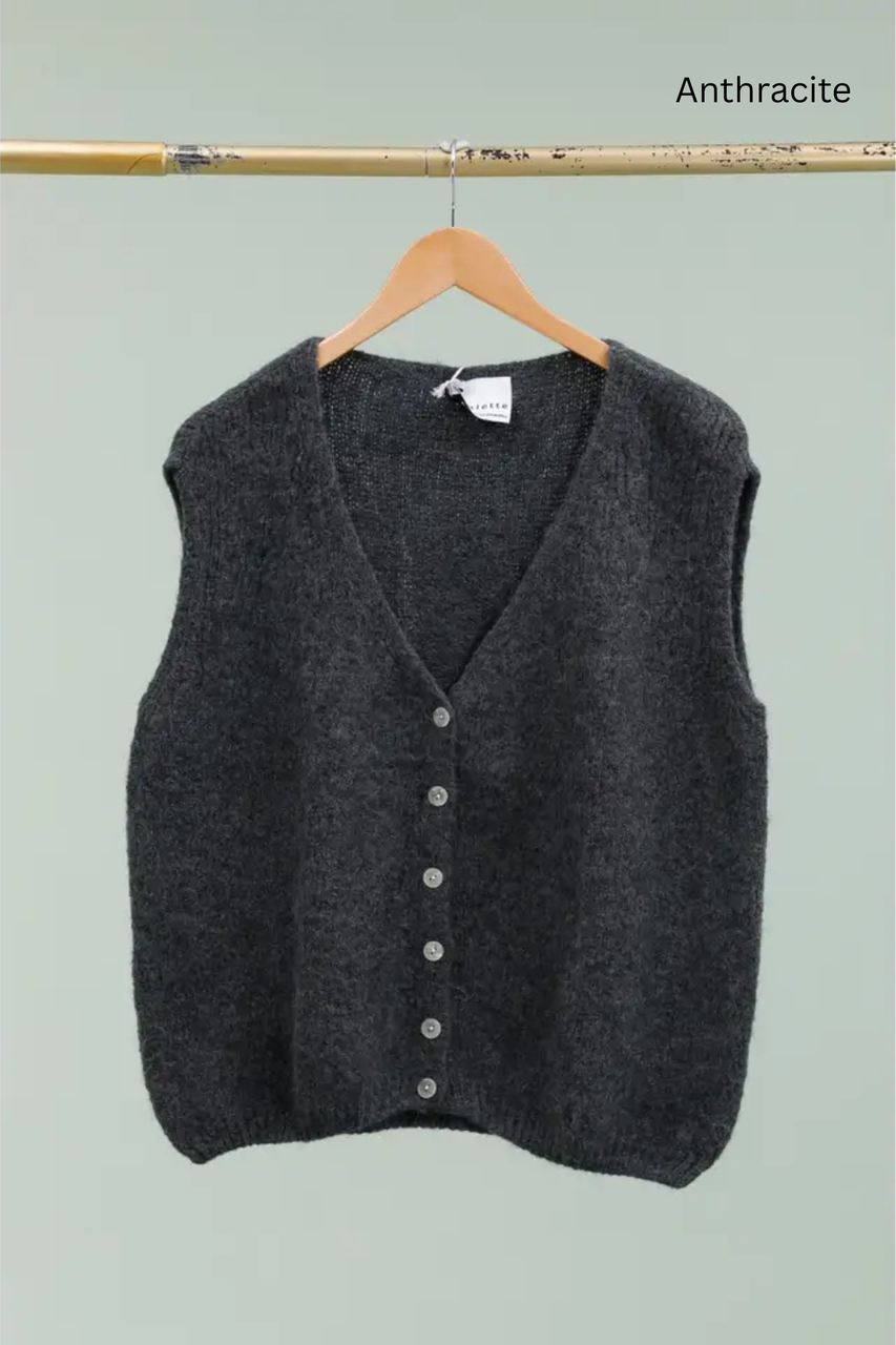 La Maison Mohair Sleeveless Vest - New Moon Boutique
