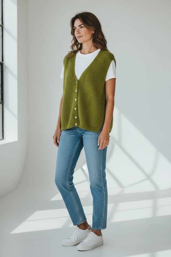 La Maison Mohair Sleeveless Vest - New Moon Boutique