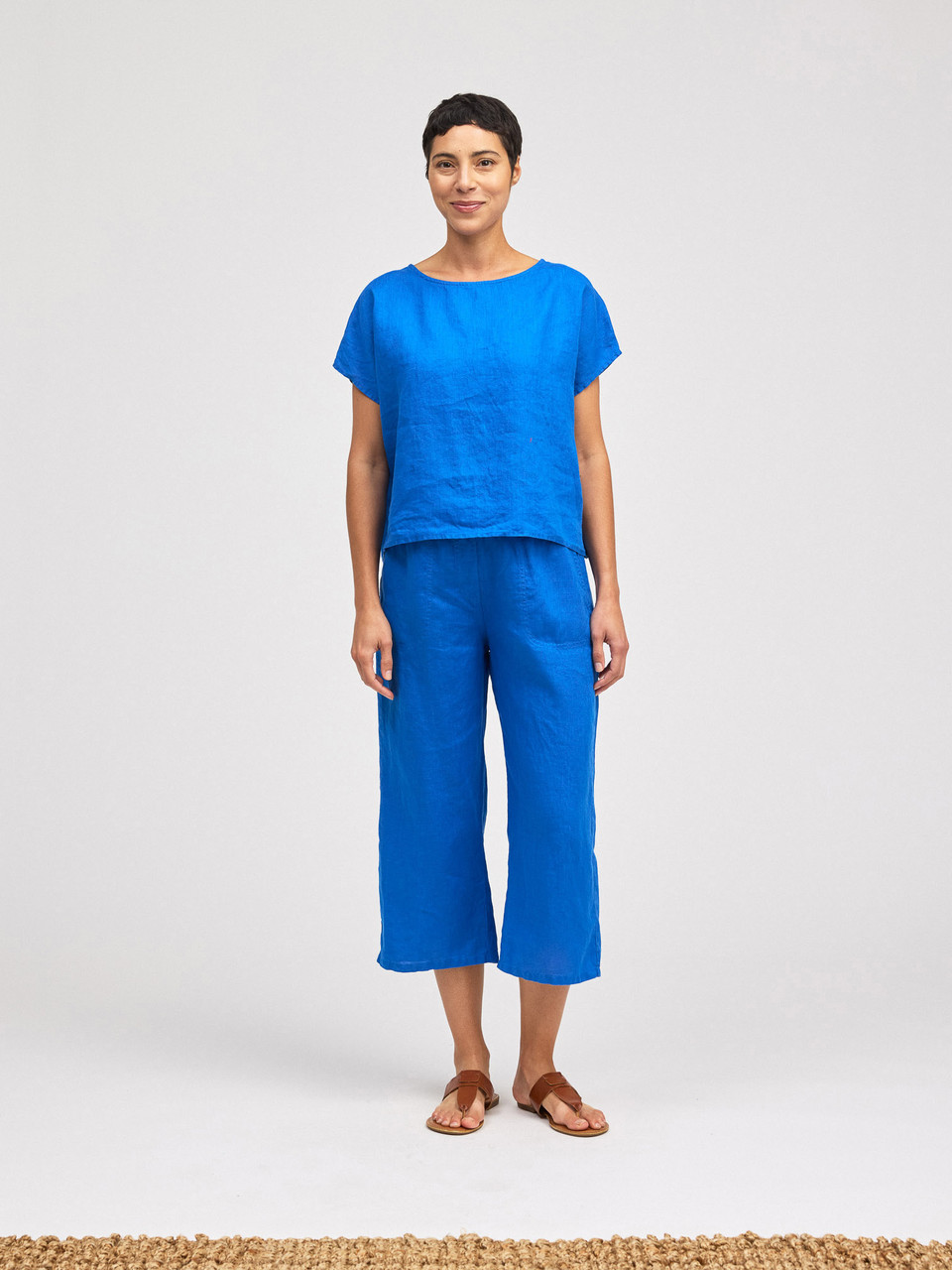 Cut Loose Hanky Linen Easy Crop Pant - New Moon Boutique