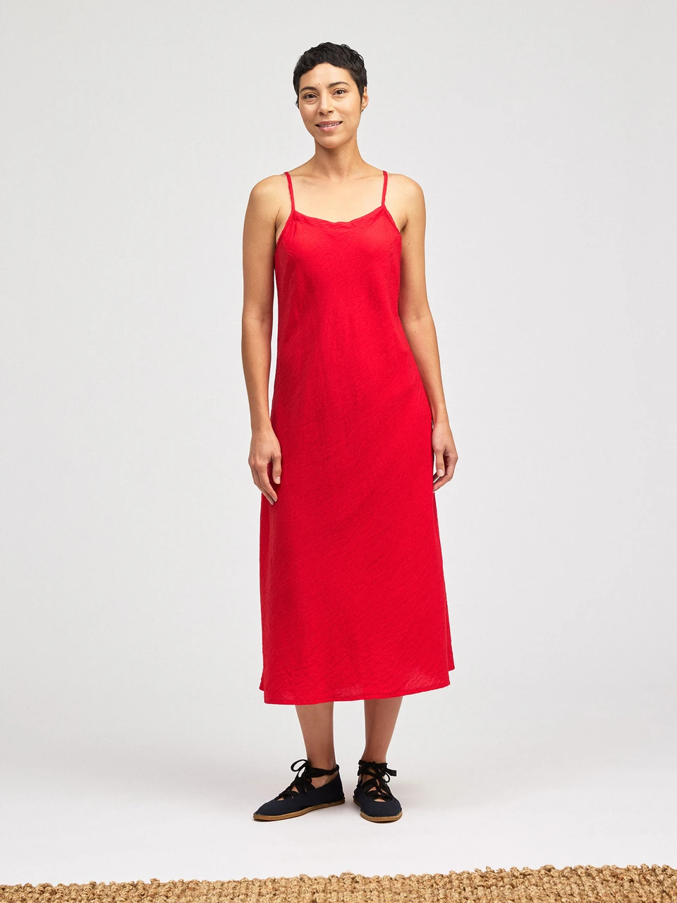 Cut Loose Rayon Parachute Bias Cami Dress