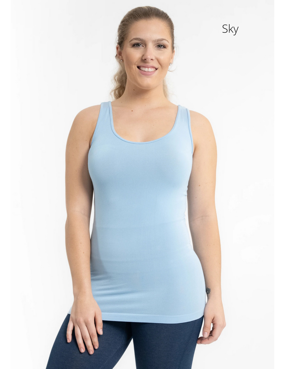 Elietian Seamless Scoop/V-Neck Tank - New Moon Boutique