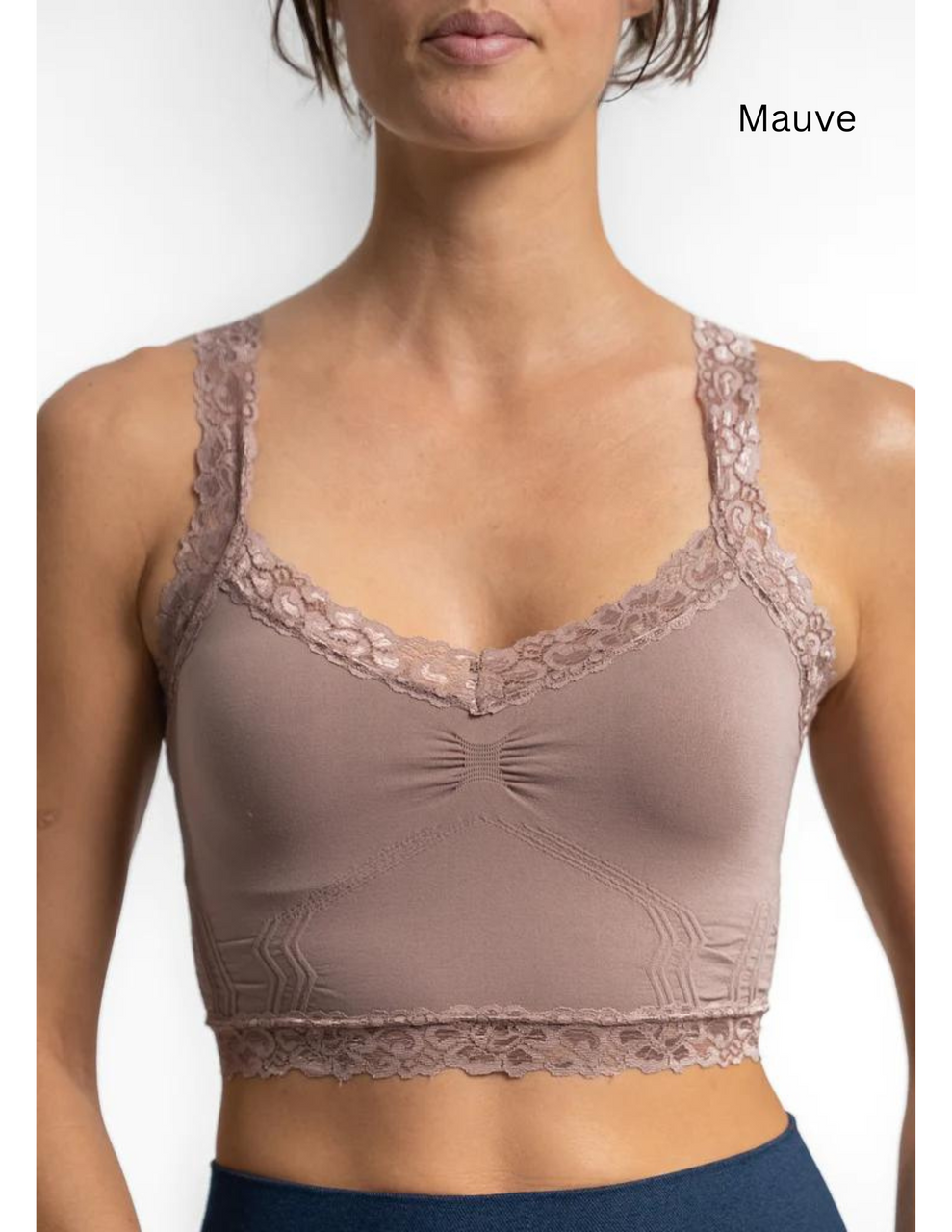 Briar thorn Eyelash Trim Lace Overlay Bralette