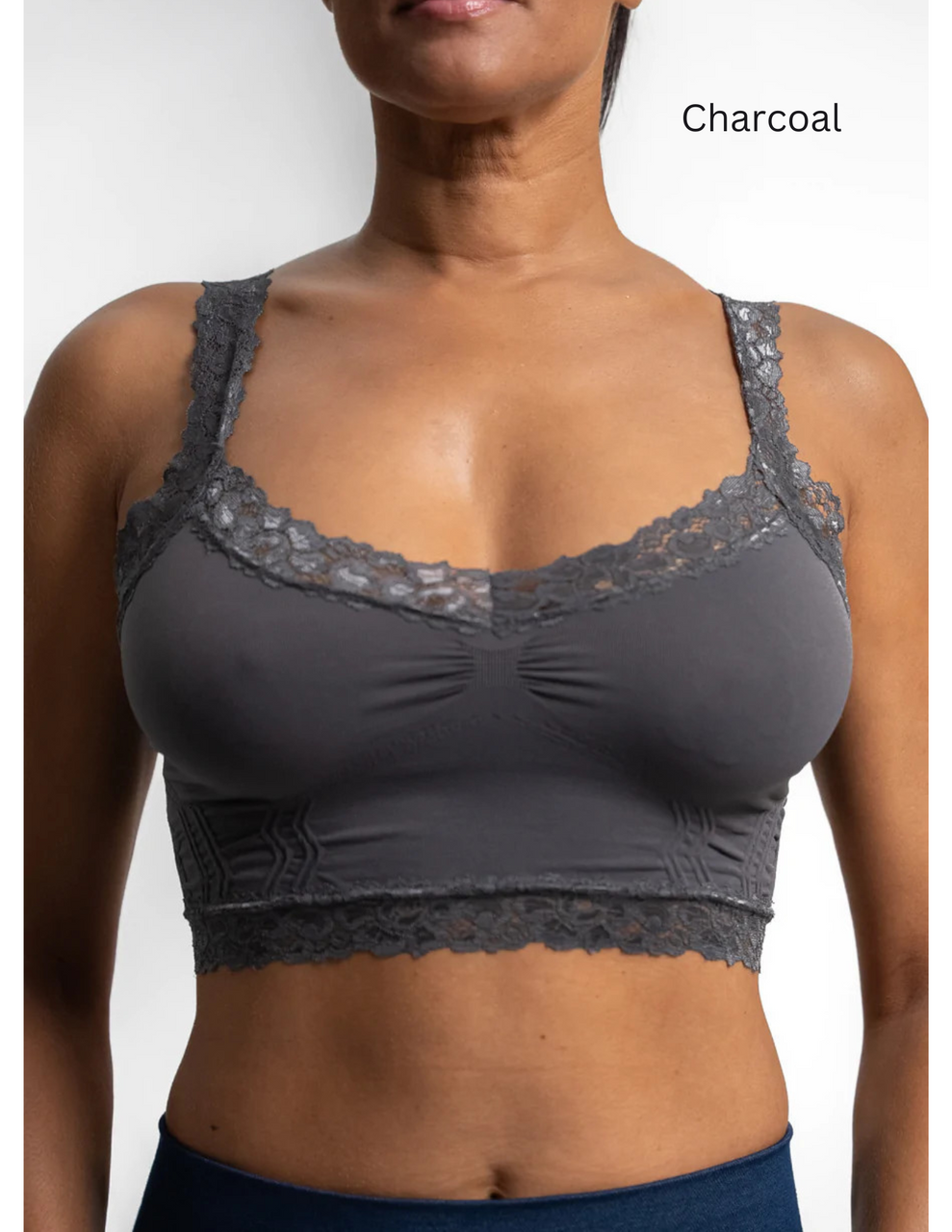 seamless lace bralette
