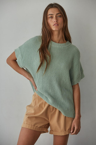 By Together Aura Pleated Front Top