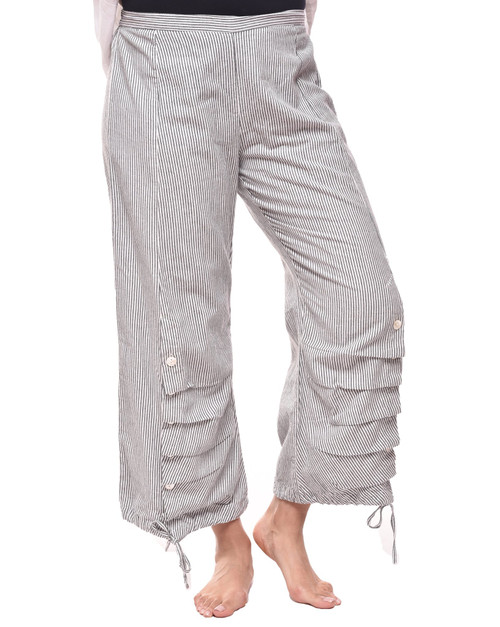 Tulip Ticking Stripe Cotton Scooter Pant