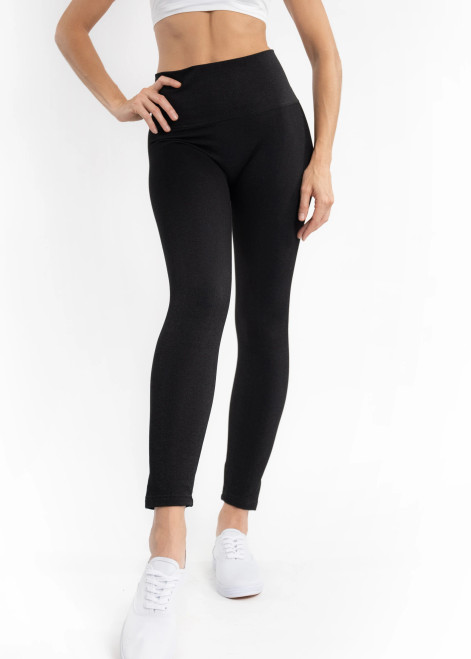 Elietian High-Waisted Plus Size Seamless Traditional Black Leggings –  606River