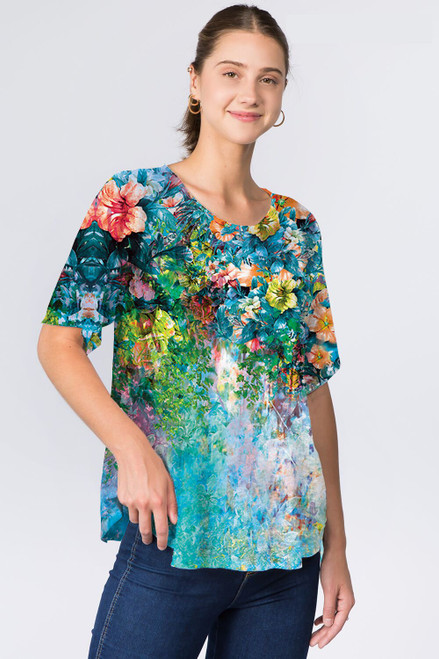 Et' Lois Flower Opus Soft Knit Top - New Moon Boutique
