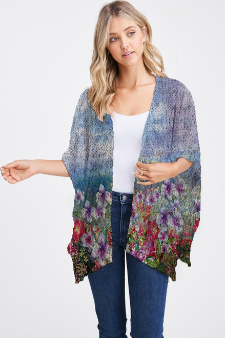 Et' Lois Hazy Paradise Open Wrap Shawl